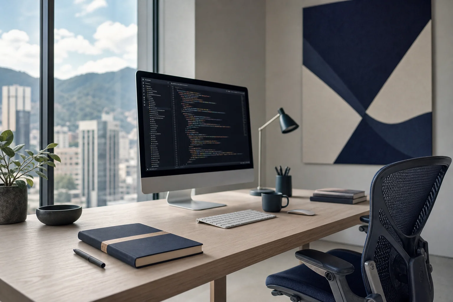 Premium web development workspace